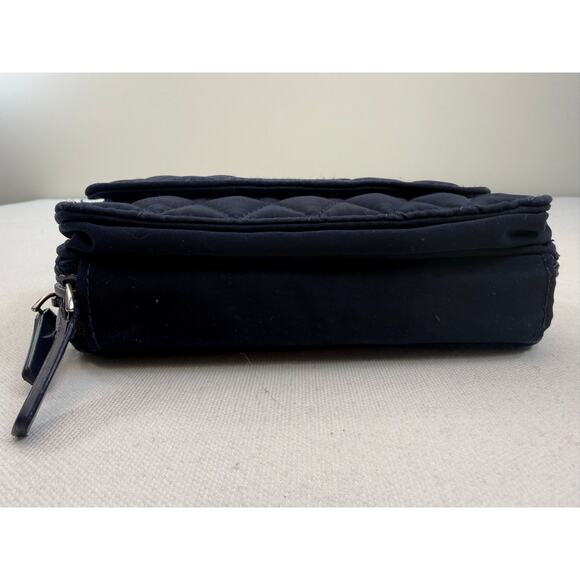 Vera Bradley Quilted Navy Convertible Wallet Crossbody RFID - Picture 4 of 7